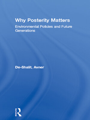 cover image of Why Posterity Matters